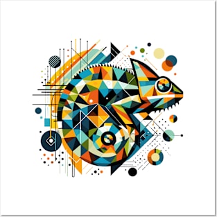 Abstract Animal Chameleon 1 Posters and Art